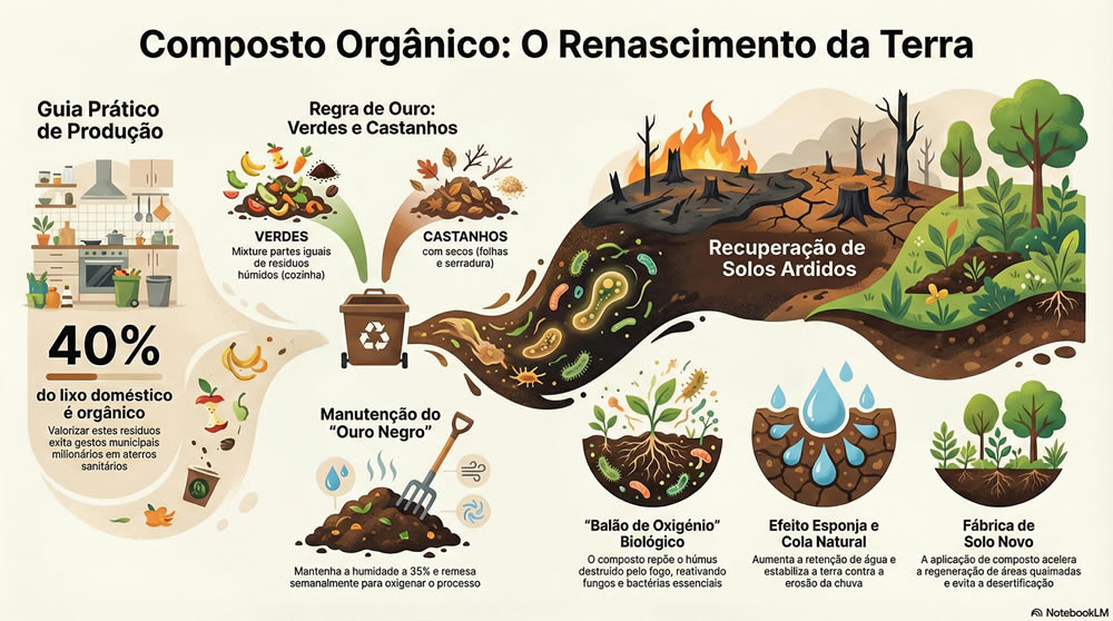 Compostagem em Solos Ardidos - O Renascimento da Terra